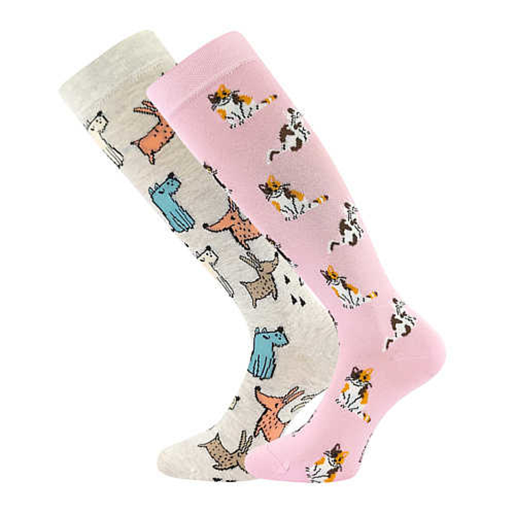 Obrázek z BOMA Podkolenky dětské BIVOJ 16 s obrázky DÍVČÍ (2 páry) 