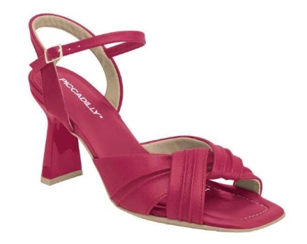 Obrázek Piccadilly 655119-1 Dámské sandály na podpatku tm. růžové