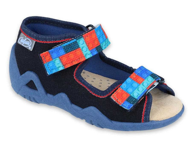 Obrázek z BEFADO 350P010 chlapecké sandálky kožená stélka 