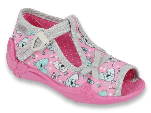 Obrázek z BEFADO 213P120 dívčí sandálky růžové pejsci 