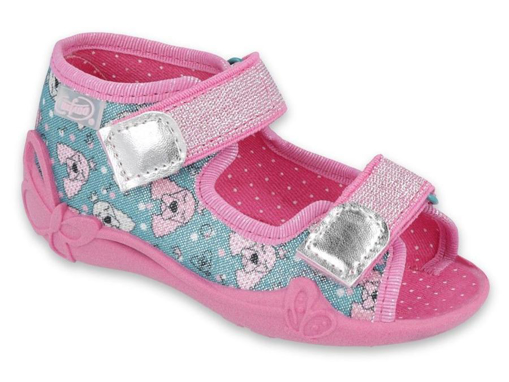 Obrázek z BEFADO 242P107 dívčí sandálky růžové pejsci 