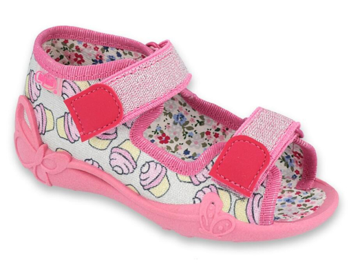 Obrázek z BEFADO 242P099 dívčí sandálky růžové cupcakes 