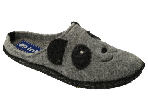 Obrázek z BEFADO 709Y003 dětské pantofle Inblu šedé zvířátko 