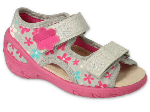 Obrázek z BEFADO 065X175 SUNNY dívčí sandálky kytičky 