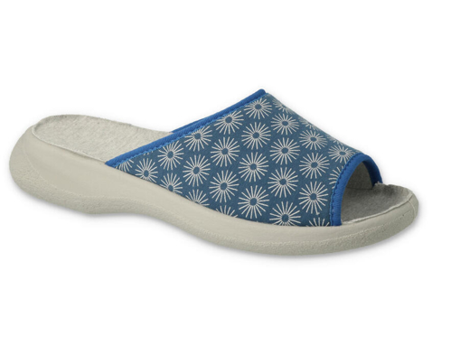 Obrázek z BEFADO 442D198 dámské pantofle OLIVIA OŠ modré 