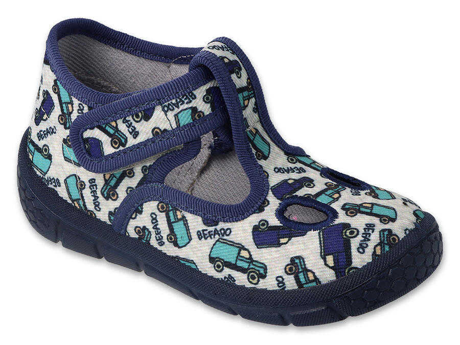 BEFADO 630P008 chlapecké bačkorky auta