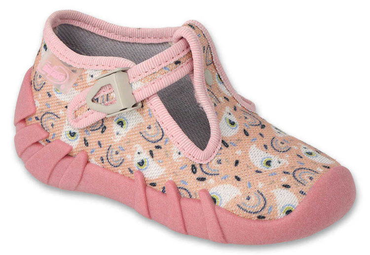 Obrázek z BEFADO 110N491 dívčí bačkorky růžové duha 