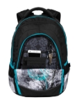 Obrázek z Bagmaster DIGITAL 20 B studentský batoh - modrý s květinami Modrá 34 l 