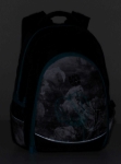 Obrázek z Bagmaster DIGITAL 20 B studentský batoh - modrý s květinami Modrá 34 l 