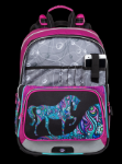 Obrázek z Bagmaster GEN 20 A Školní batoh Pink / Black / Violet / Blue 17 L 