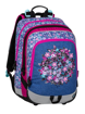 Obrázek z Bagmaster ALFA 20 A školní batoh - drobné květiny modrá 23 l 