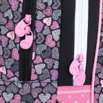 Obrázek z Bagmaster ALFA 21 A školní tříkomorový batoh - pes Růžová 18 l 