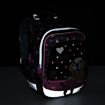 Obrázek z Bagmaster ALFA 21 A školní tříkomorový batoh - pes růžová 23 l 