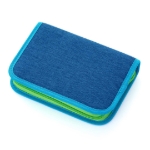 Obrázek z Bagmaster ALFA 21 B školní jednochlopňový penál - kostičky Modrá 