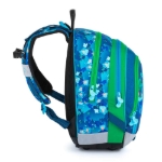 Obrázek z Bagmaster ALFA 21 B malý školní set pro prvňáčky - kostičky Modrá 18 l 