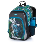 Obrázek z Bagmaster NINY 21 A školní batoh - robot Zelená 23 l 