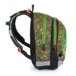 Obrázek z Bagmaster ALFA 21 C školní batoh - dinosaur zelená 23 l 