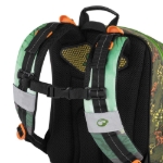 Obrázek z Bagmaster ALFA 21 C školní batoh - dinosaur zelená 23 l 