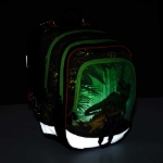 Obrázek z Bagmaster ALFA 21 C školní batoh - dinosaur zelená 23 l 