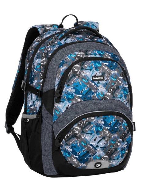 Obrázek z Bagmaster THEORY 20 B školní batoh - modro šedý modrá 29 l 