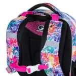 Obrázek z Bagmaster LUMI 21 A školní batoh - barevné květiny Růžová 18 l 