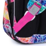 Obrázek z Bagmaster LUMI 21 A školní batoh - barevné květiny Růžová 18 l 