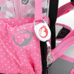 Obrázek z Bagmaster LUMI 22 A školní batoh - bílá kočka s mašlí Růžová 18 l 