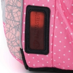 Obrázek z Bagmaster LUMI 22 A školní batoh - bílá kočka s mašlí Růžová 18 l 