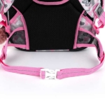 Obrázek z Bagmaster LUMI 22 A školní batoh - bílá kočka s mašlí Růžová 18 l 