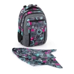 Obrázek z Bagmaster PORTO 22 A školní batoh - Memphis Šedá 23 l 