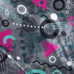 Obrázek z Bagmaster PORTO 22 A školní batoh - Memphis Šedá 23 l 