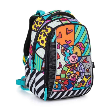 Obrázek Bagmaster VEGA 22 A školní batoh - medvídek vícebarevná 22 l