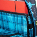 Obrázek z Bagmaster VEGA 22 B školní batoh - dinosauři Modrá 18 l 
