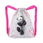 Obrázek z Bagmaster SÁČEK BETA 22 B školní na přezůvky / tělocvik - panda Růžová 1,5 l 