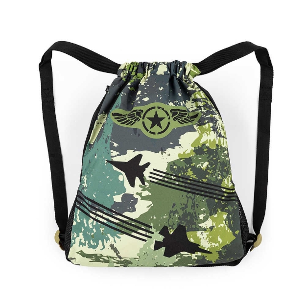 Obrázek z Bagmaster SÁČEK LUMI 22 C školní na přezůvky / tělocvik - stíhačky Zelená 1,5 l 