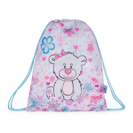 Obrázek Bagmaster SÁČEK PRIM 22 A školní na přezůvky / tělocvik - medvídek Růžová 1.2 l