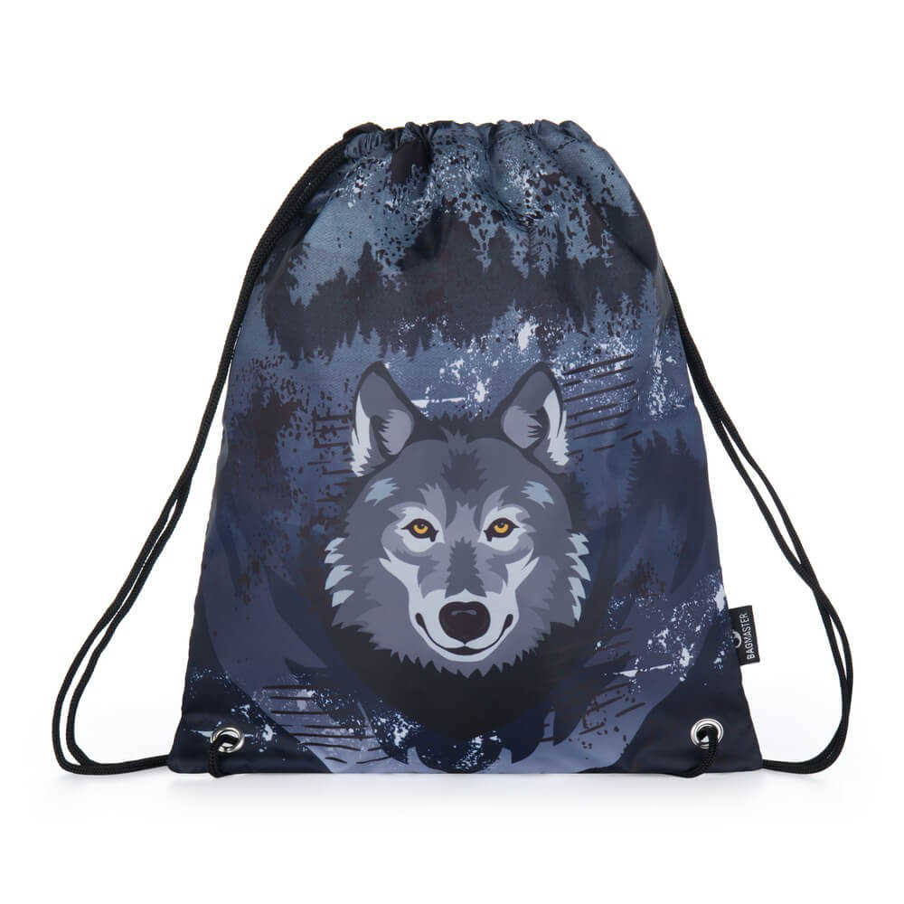 Bagmaster SÁČEK PRIM 22 C školní na přezůvky / tělocvik vlk Modrá