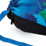 Obrázek z Bagmaster SÁČEK PRIM 22 D školní na přezůvky / tělocvik - kostičkový svět modrá 1.2 l 