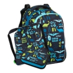 Obrázek z Bagmaster VEGA 22 B malý školní set pro prvňáčky - dinosauři modrá 22 l 
