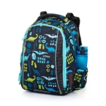 Obrázek z Bagmaster VEGA 22 B malý školní set pro prvňáčky - dinosauři modrá 22 l 