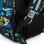 Obrázek z Bagmaster VEGA 22 B malý školní set pro prvňáčky - dinosauři modrá 22 l 