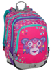 Obrázek z Bagmaster ALFA 9 A - školní mini set - opice s glitry růžová 23 l 