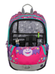 Obrázek z Bagmaster ALFA 9 A - školní mini set - opice s glitry růžová 23 l 