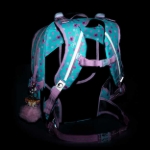 Obrázek z Bagmaster LUMI 23 A školní batoh - srnka a koloušek Růžová 18 l 