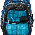 Obrázek z Bagmaster LUMI 23 D školní batoh - modré auto Modrá 18 l 