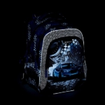 Obrázek z Bagmaster LUMI 23 D školní batoh - modré auto Modrá 18 l 