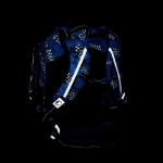 Obrázek z Bagmaster LUMI 23 D školní batoh - modré auto Modrá 18 l 