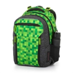 Obrázek z Bagmaster PORTO 23 B školní batoh - kostičky Zelená 23 l 