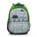 Obrázek z Bagmaster PORTO 23 B školní batoh - kostičky Zelená 23 l 