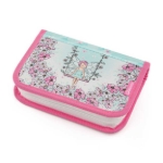 Obrázek z Bagmaster LUMI 23 B školní penál - květinová víla Modrá 